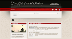 Desktop Screenshot of free-links-articles-directory.com