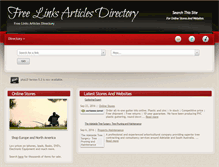 Tablet Screenshot of free-links-articles-directory.com